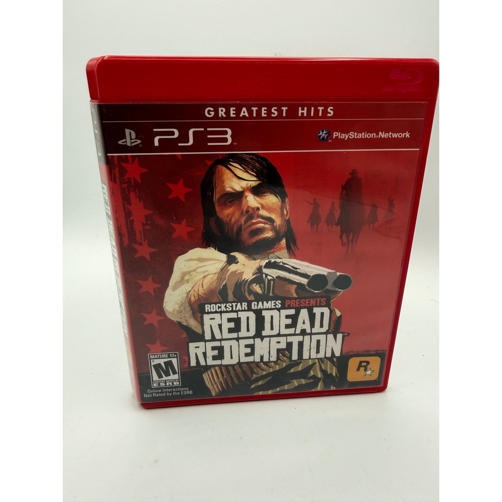 Rockstar Red Dead Redemption PS3 One Size Red Excellent Greatest Hits Edition